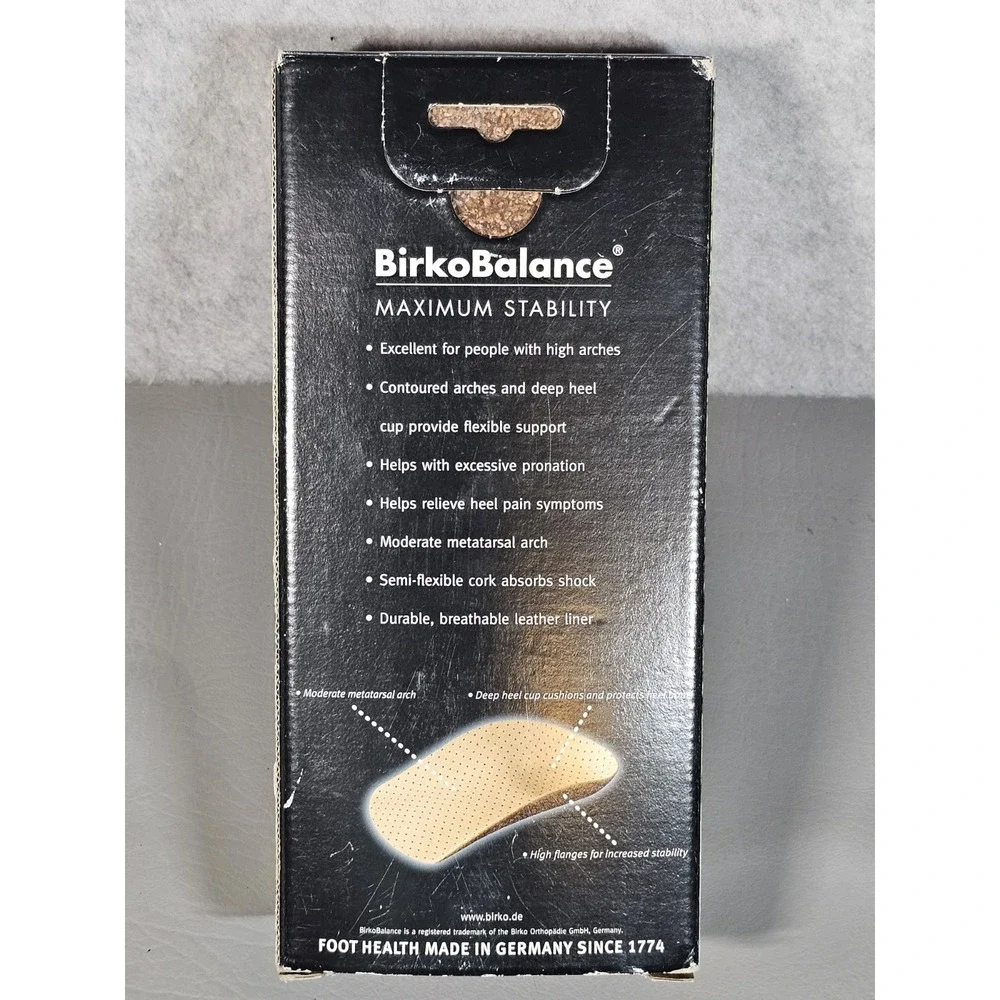 Birkenstock Birko Balance Insoles Men's US Sz 12-12.5 Wide EU 45 Wide